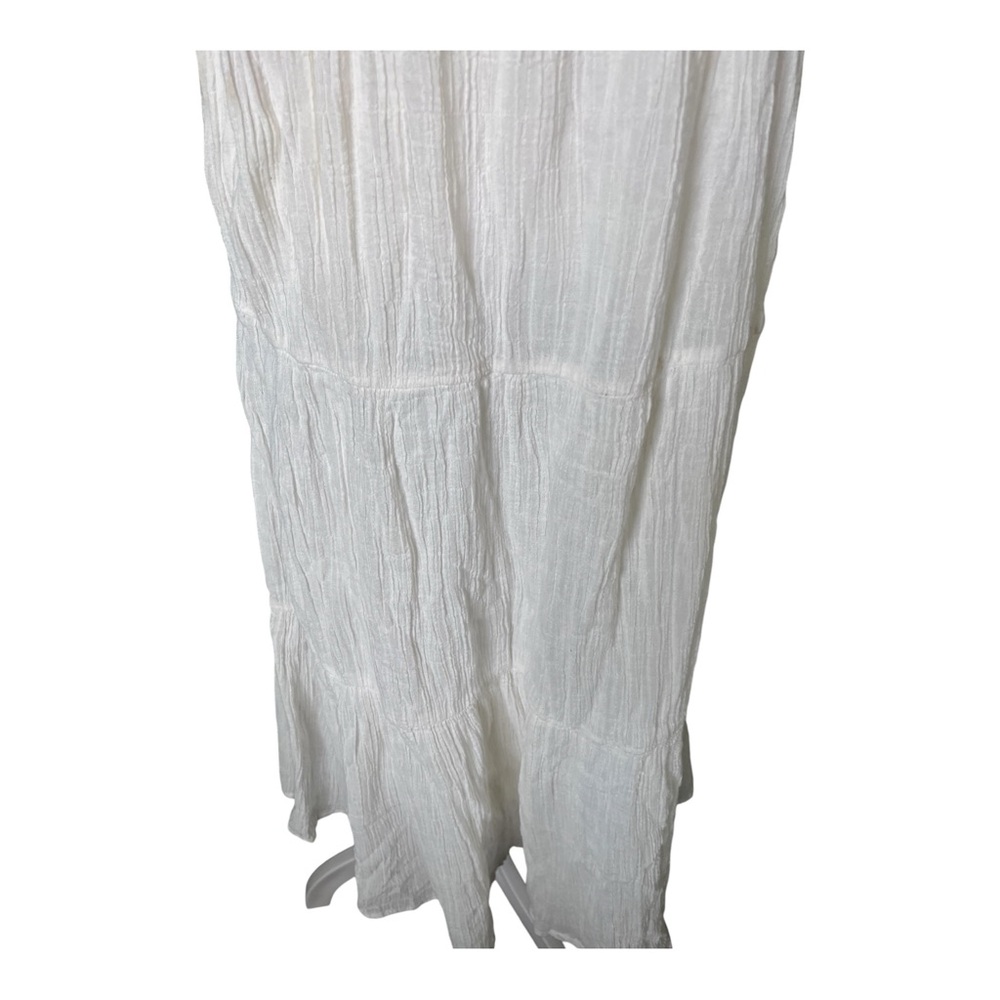 Princess Polly Ricci Ivory Boho Prairie Spaghetti Strap Tiered Maxi Dress 8 - Picture 4 of 9